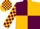 Silk - Maroon and gold quartered diagonally, checked sleeves and cap