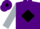 Silk - Purple, black diamond, silver sleeves, purple cap, black diamond