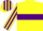 Silk - Yellow, purple hoop, striped sleeves and cap