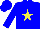 Silk - Blue, yellow star