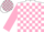 Silk - White, pink and teal blocks on sleeves