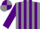 Silk - Grey, purple stripes, purple sleeves, quartered cap
