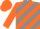 Silk - Grey and orange diagonal stripes, orange sleeves and cap