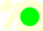 Silk - Cream, black compass on green ball, green band on sleeves, cream cap