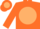 Silk - Orange, tan ball with orange 'h'