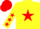 Silk - Yellow, red star, yellow sleeves, red stars, red cap