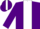 Silk - Purple, white stripe and cap