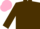 Silk - Dark brown, pink cap