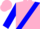 Silk - Pink, blue cross sash, blue sleeves