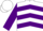 Silk - White, purple 'g' emblem, purple chevrons & cuffs on sleeves