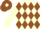 Silk - Cream body, brown diamonds, cream arms, brown cap, cream diamond