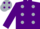 Silk - Purple, silver spots, purple sleeves, silver cap, purple spots