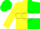 Silk - Yellow and green halved horizontally, white hoop,  white diamond, green cap