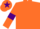 Silk - Orange body, orange arms, purple armlets, orange cap, purple star
