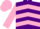 Silk - Purple, pink chevrons, sleeves and cap