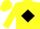 Silk - Yellow, yellow 'f/f' in black diamond