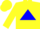 Silk - Yellow, blue triangle