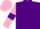 Silk - Purple, Pink sleeves, Purple armlets, Pink cap