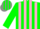 Silk - green, grey diablo, pink stripes on green sleeves