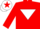 Silk - RED, white inverted triangle, white cap, red star