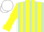 Silk - LIGHT GREEN & YELLOW STRIPES, yellow sleeves, white cap