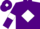 Silk - Purple body, white diamond, purple arms, white armlets, purple cap, white diamond