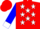 Silk - Red, white 'kc', white stars and cuffs on blue sleeves