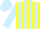 Silk - Yellow, light blue stripes on sleeves, light blue cap