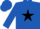 Silk - Royal blue, black star frame