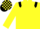 Silk - Yellow body, black shoulders, yellow arms, yellow cap, black check
