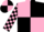 Silk - Pink and Black (quartered), checked sleeves