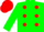 Silk - Soft green body, red spots, soft green arms, red cap