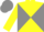 Silk - Yellow and grey diabolo, yellow sleeves, grey cap