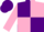 Silk - Purple and pink quartered, diablo on sleeves, purple cap