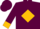 Silk - Maroon, maroon 'l' on gold diamond, gold cuffs on maroon sleeves