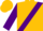 Silk - Gold, purple sash, purple bands on sleeves