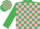 Silk - Emerald Green and Pink check, Emerald Green sleeves