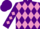 Silk - Purple and Mauve diamonds