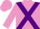 Silk - Mauve, purple cross belts