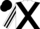 Silk - White, Black cross belts, striped sleeves, Black cap