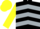 Silk - Black, silver chevrons, yellow sleeves and cap