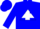 Silk - Blue, cross on white triangle
