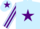 Silk - Light blue, purple star, striped sleeves and star on cap
