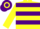 Silk - Yellow & purple hoops, purple armlet, hooped cap