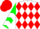 Silk - White and red diamonds, green sleeves, white chevrons, red cap, green visor