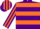 Silk - Purple, orange hoops, striped sleeves and cap
