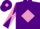 Silk - Purple, mauve diamond, diabolo on sleeves and diamond on cap