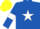 Silk - Royal blue, white star and armlets, yellow cap