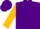 Silk - Purple, gold 'dd' in horseshoe, gold sleeves