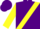 Silk - Purple, yellow cross sash, yellow bands on sleeves, purple cap